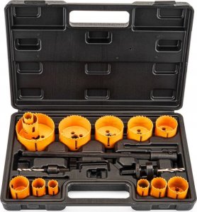 Powermat Otwornice bimetal do metalu i drewna 17 szt frezy Powermat PM-ZODM-17ET 9