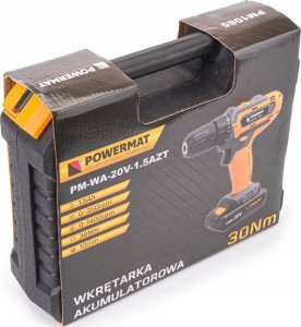 Powermat Wkrętarka akumulatorowa wiertarka 20v zestaw 28el Powermat PM-WA-20V-1.5AZT 12