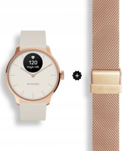 Smartwatch Withings Withings Scanwatch Light Bundle - smartwatch hybrydowy w zestawie z dodatkową bransoletą (37mm, rose gold-sand) 1