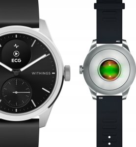 Smartwatch Withings Withings Scanwatch 2 - zegarek z funkcją EKG, pomiarem pulsu i SPO2 oraz mierzeniem aktywności fizycznej i snu (42mm, black) 2
