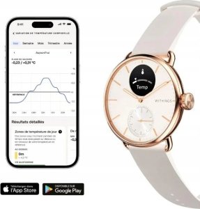 Smartwatch Withings Withings Scanwatch 2 - zegarek z funkcją EKG, pomiarem pulsu i SPO2 oraz mierzeniem aktywności fizycznej i snu (38mm, rose gold) 4