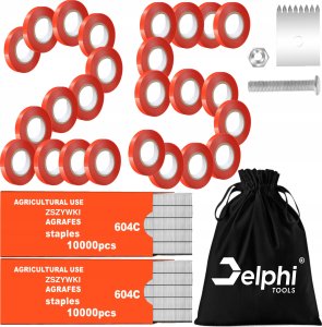 Delphi Tools TAPENER ZSZYWACZ OGRODNICZY SZKÓŁKARSKI DO WIĄZANIA ROŚLIN 25xTAŚMA ZSZYWKI 4