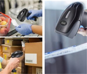 Czytnik kodów kreskowych Zenwire Czytnik Skaner Kodów Kreskowych Stacjonarny Laserowy EAN USB Przewodowy 1D J13 2