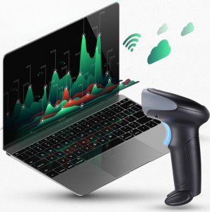 Czytnik kodów kreskowych Zenwire Czytnik Skaner Kodów Kreskowych EAN USB Bezprzewodowy 1D Ręczny Zenwire WJ13 14