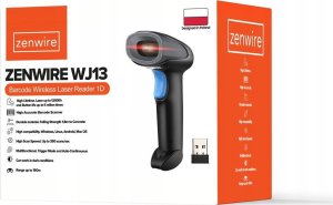 Czytnik kodów kreskowych Zenwire Czytnik Skaner Kodów Kreskowych EAN USB Bezprzewodowy 1D Ręczny Zenwire WJ13 5