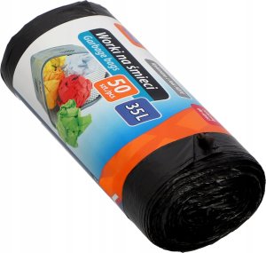 Kosz na śmieci Kadax Worki Na Śmieci Segregacji Czarne 35 L 50 szt 2