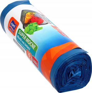 Kosz na śmieci Kadax Worki Na Śmieci Super Mocne Niebieskie 140 L 10szt 2