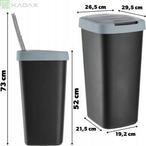 Kosz na śmieci Kadax KADAX Kosz Na Śmieci 25L Pojemnik Do Segregacji Odpadów Kubeł Śmietnik 3