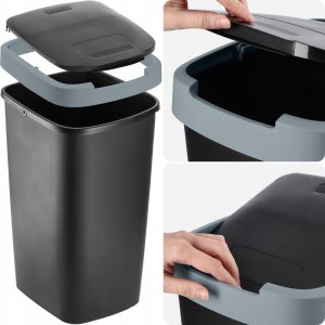 Kosz na śmieci Kadax KADAX Kosz Na Śmieci 25L Pojemnik Do Segregacji Odpadów Kubeł Śmietnik 8