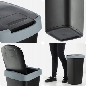 Kosz na śmieci Kadax KADAX Kosz Na Śmieci 25L Pojemnik Do Segregacji Odpadów Kubeł Śmietnik 10