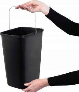 Kosz na śmieci Kadax KADAX Kosz Na Śmieci 12L Pojemnik Na Odpady Czarny Z Uchwytem Kubeł 8