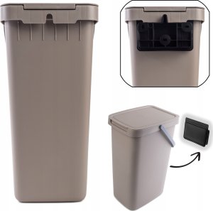 Kosz na śmieci Kadax KADAX Kosz Na Śmieci Pojemnik Na Odpady Z Pokrywą 20L Kubeł Do Segregacji 8