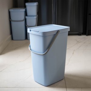 Kosz na śmieci Kadax KADAX Kosz Na Śmieci Pojemnik Na Odpady Z Pokrywą 20L Kubeł Do Segregacji 4