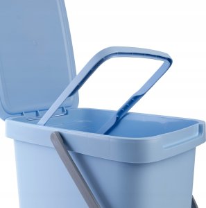 Kosz na śmieci Kadax KADAX Kosz Na Śmieci Pojemnik Na Odpady Z Pokrywą 20L Kubeł Do Segregacji 6