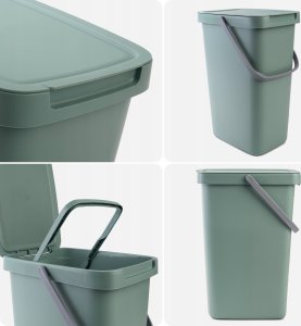 Kosz na śmieci Kadax KADAX Kosz Na Śmieci Pojemnik Na Odpady Z Pokrywą 12L Kubeł Do Segregacji 9