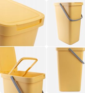 Kosz na śmieci Kadax KADAX Kosz Na Śmieci Pojemnik Na Odpady 20L Kubeł Do Segregacji Z Uchwytem 8