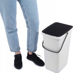 Kosz na śmieci Kadax KADAX Kosz Na Śmieci Pojemnik Na Odpady Z Pokrywą 20L Kubeł Do Segregacji 2