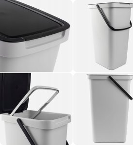 Kosz na śmieci Kadax KADAX Kosz Na Śmieci Pojemnik Na Odpady Z Pokrywą 20L Kubeł Do Segregacji 5