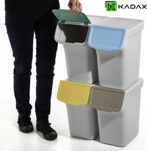 Kosz na śmieci Kadax Kosz STACKBOX 4x20L popiel 2