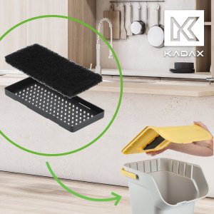 Kosz na śmieci Kadax 3x KADAX Filtr Węglowy Uniwersalny Do Kosza Na Śmieci Pochłaniacz Zapachów 2