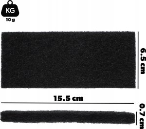 Kosz na śmieci Kadax 3x KADAX Filtr Węglowy Uniwersalny Do Kosza Na Śmieci Pochłaniacz Zapachów 3