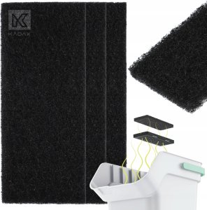 Kosz na śmieci Kadax 3x KADAX Filtr Węglowy Uniwersalny Do Kosza Na Śmieci Pochłaniacz Zapachów 5