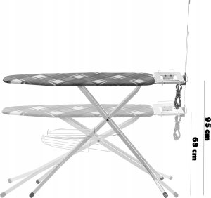 Kadax KADAX Deska Do Prasowania 120x38cm Z Gniazdkiem 13