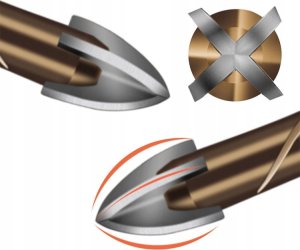 Wiertło Rosfix ZESTAW WIERTŁA DO SZKŁA PŁYTEK CERAMIKI GRESU 7SZT 7