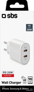 SBS Mobile SBS PD Reiselader 20W 2x USB-C 2