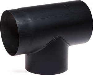 WADEX  THREE WAY PIPE 90O D180 BLACK 2