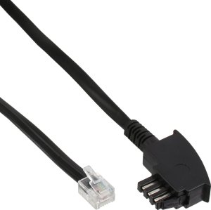 InLine InLine® TAE-N cable, complete pinout, TAE-N to RJ12 (6P6C), 1m 1