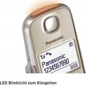 Telefon stacjonarny Panasonic Panasonic KX-TGE250GN Single champagner 1