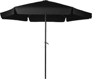 Miadomodo MIADOMODO Parasol z rączką 300 cm, czarny 1