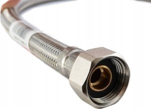 Wąż do pralki i zmywarki ARKAINSTALACJE Wąż 1/2"x1/2" WW 350mm Arka Duro-Flex DF-290711 1212WW-350mm w oplocie ze stali nierdzewnej 2