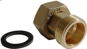 ARKAINSTALACJE Półśrubunek Calido CA/KG-1215-RP półmosiężny równoprzelotowy nakrętny 1/2" 1
