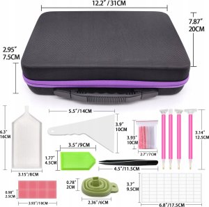 AD Accessories Diamond Painting Haft Diamentowy Akcesoria Zestaw 2