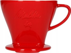 Melitta Melitta porcelanowy dripper do kawy 1x4 - Czerwony 1