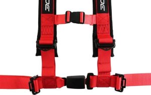 SLIDE_F Pasy sportowe SLIDE 4p 2" Red Homologacja E4 2