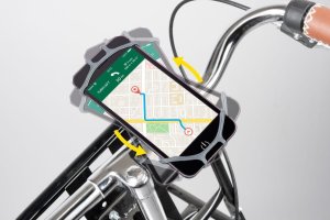 Dunlop UCHWYT ROWEROWY SILIKONOWY NA TELEFON DUNLOP OBRACANY 360 CZARNY 7