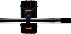 Dunlop UCHWYT ROWEROWY SILIKONOWY NA TELEFON DUNLOP OBRACANY 360 CZARNY 8