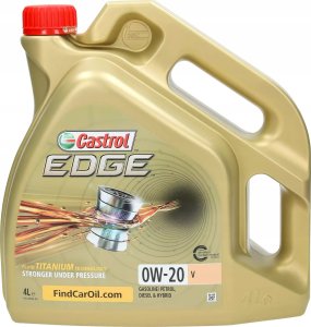 Castrol Castrol Edge Titanium FST 0W-20 V variklio alyva, 4L 1