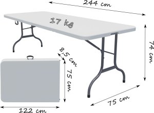Gotel O9A STÓŁ ROZKŁADANY CATERINGOWY 244CM 11