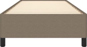 vidaXL Rama łóżka, kolor taupe, 90 x 200 cm, tapicerowana tkaniną 5