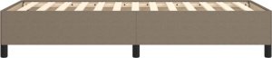 vidaXL Rama łóżka, kolor taupe, 90 x 200 cm, tapicerowana tkaniną 6