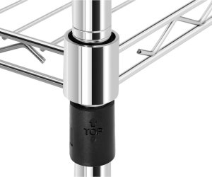 Royal Catering Regał magazynowy druciany ażurowy na kółkach 6 półek do 90 kg 120x45x189 cm Regał magazynowy druciany ażurowy na kółkach 6 półek do 90 kg 120x45x189 cm 3