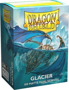 Dragon Shield Koszulki PREMIUM na karty talię Pokemon MtG Magic Dual MATTE Dragon Shield Sleeves protektory Glacier (100 sztuk) 1