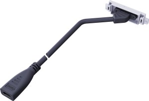 System przekazu sygnału AV Vision VISION Techconnect Modulare AV-Frontplatte - 30 JAHRE GARANTIE - HDMI-Modul - Buchse an der Vorderseite, Kabel mit Buchse auf der Ruckseite - aktive Verstarkerschaltung - HDMI v2.0 - 4k @ 60 Hz - AWG 28 - Gesamtlange 200 1