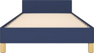 vidaXL vidaXL Rama łóżka z zagłówkiem, niebieska, 90x190 cm, obita tkaniną 6