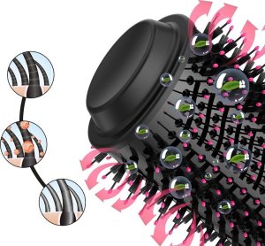 Suszarko-lokówka Rosfix SZCZOTKA SUSZARKA PROSTOWNICA LOKÓWKA 4W1 WŁOSÓW 10