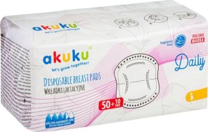 Akuku A0160 WKŁADKI LAKTACYJNE DAILY 60SZT 1